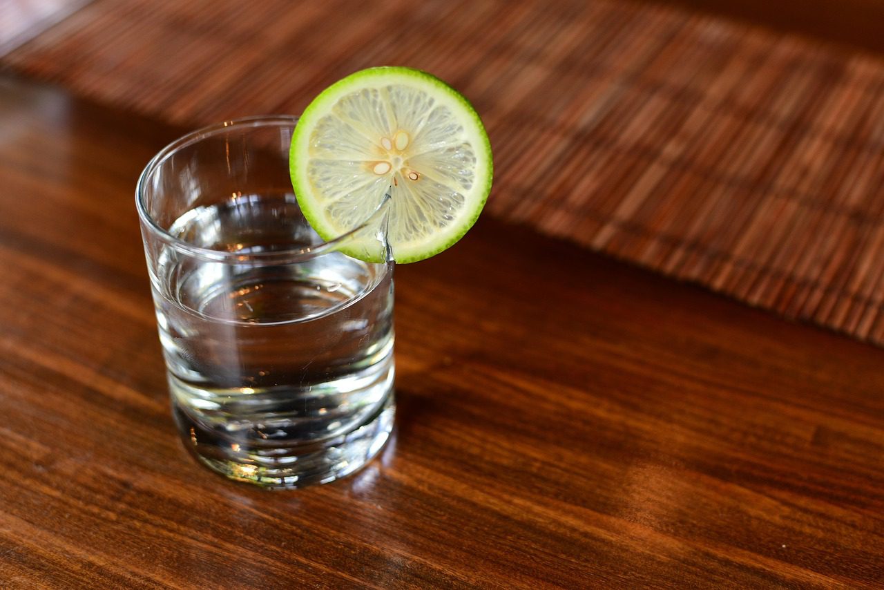 Hydrating with lemon water